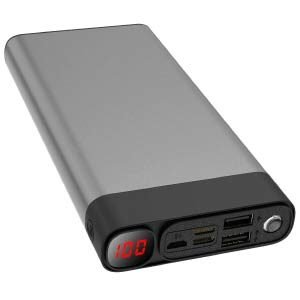 Batería Externa 30000mAh con Linterna